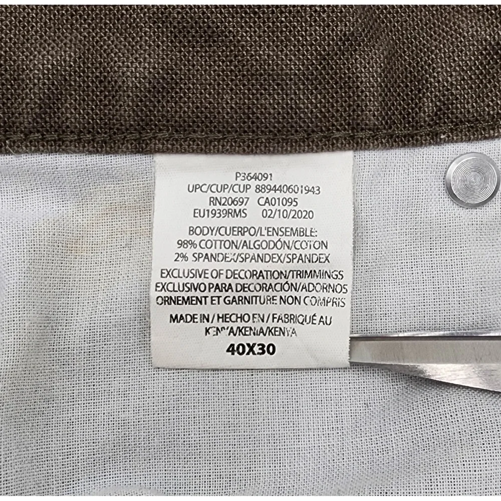 Mens Y2K Dickies Tan Khaki Brown Canvas Carpenter Work Pants Size 40x30 - Picture 11 of 16